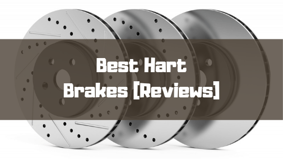 Ceramic Brake Pads Hart Brakes Front Black Drilled//Slotted Brake Rotors