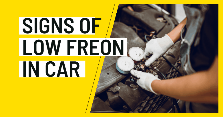 Signs of Low Freon in Car